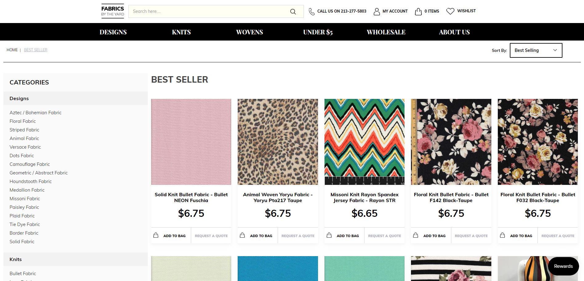 online fabric store